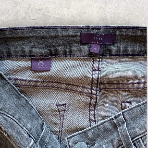 NYDJ Not My Daughter’s Jeans Denim Leopard    Black Stretch Great Condition! - Picture 8 of 15